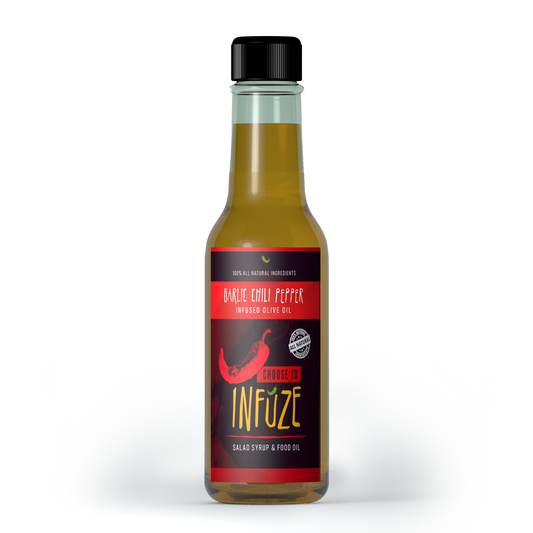 Aceite de oliva con infusión de ajo y chile 150 ml (5 oz)