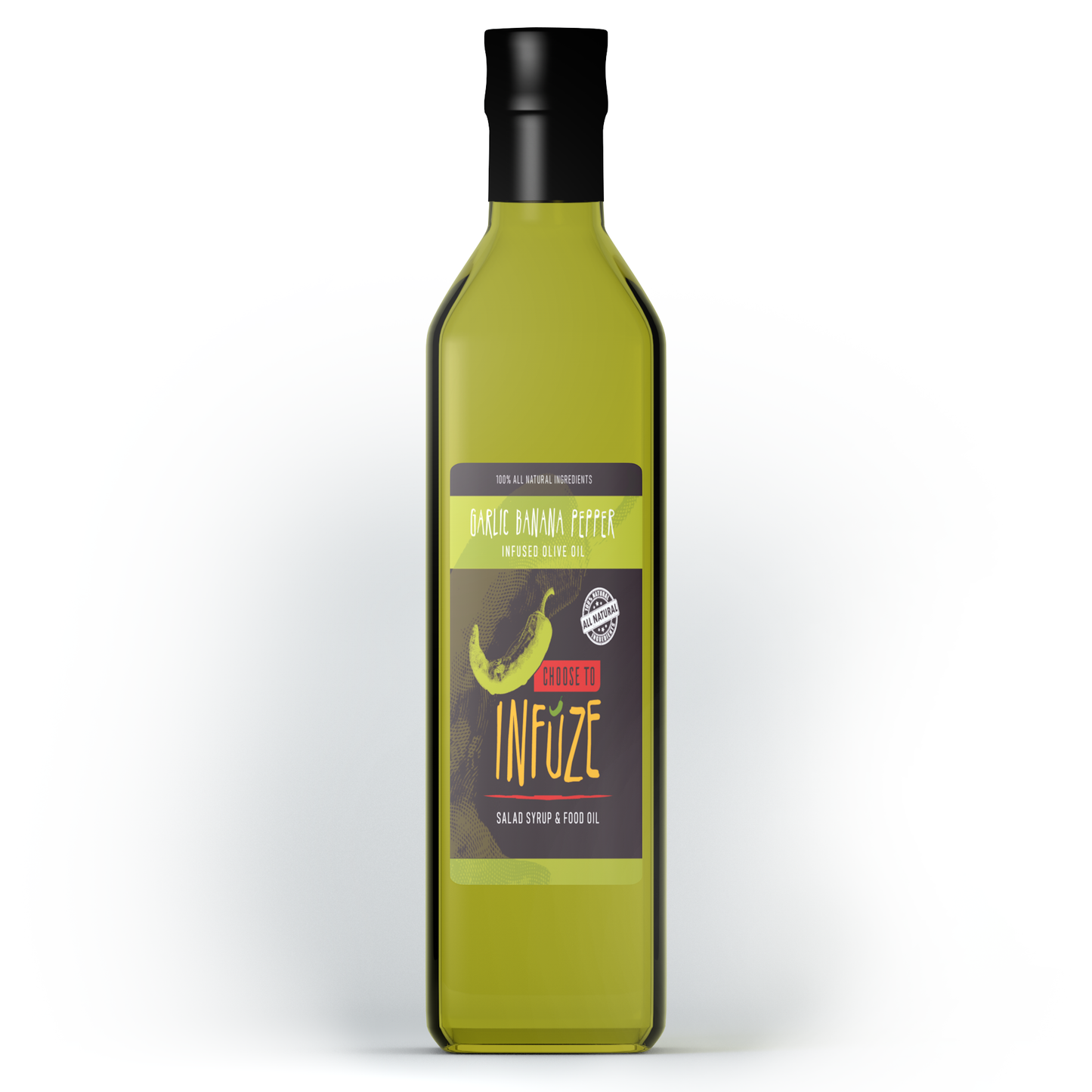 Huile d'olive infusée à l'ail, à la banane et au poivre 250 ml (8,5 oz)