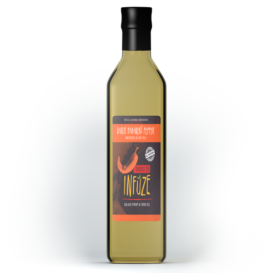 Aceite de oliva con infusión de ajo y habanero 250 ml (8,5 oz)